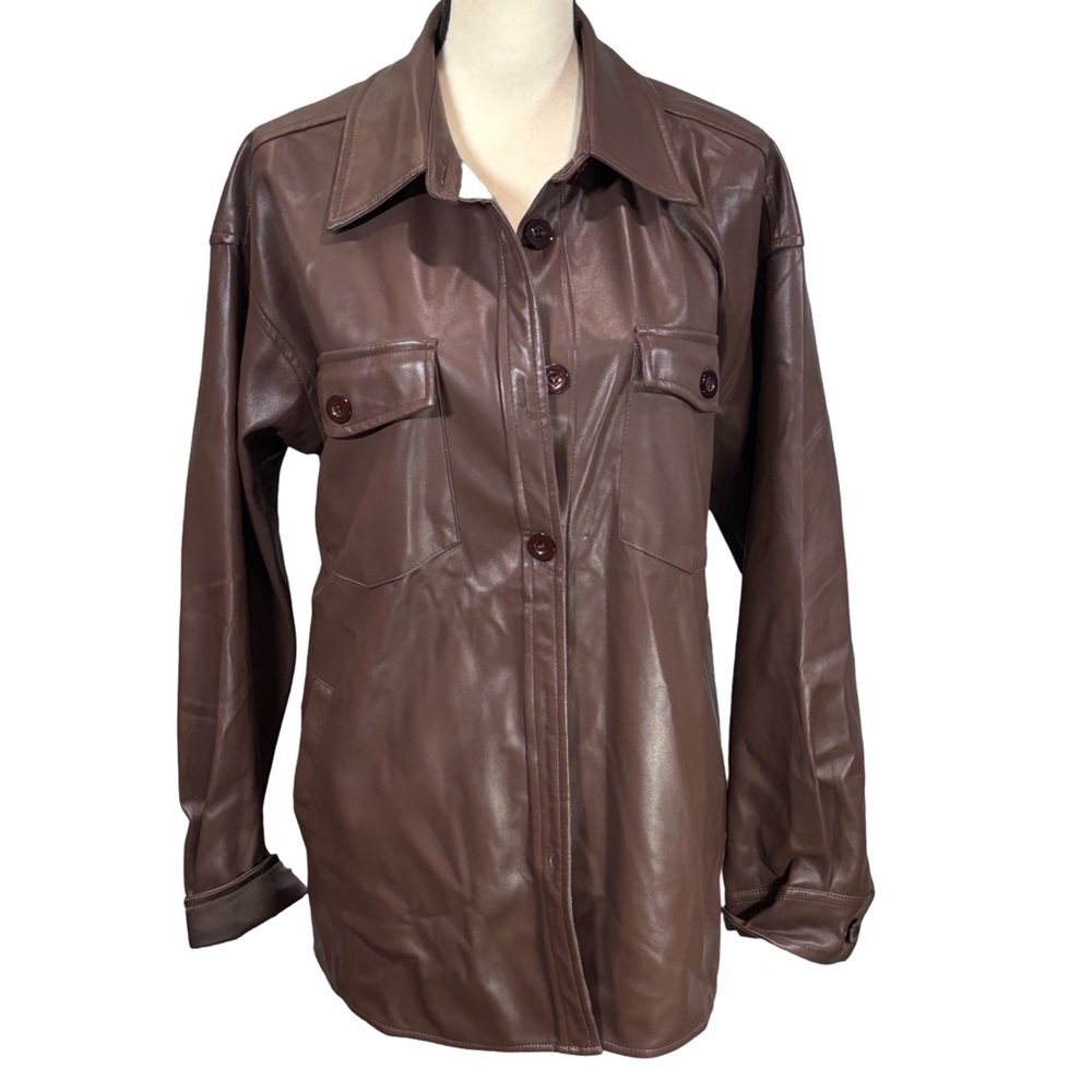 Allie Rose Faux Leather Jacket